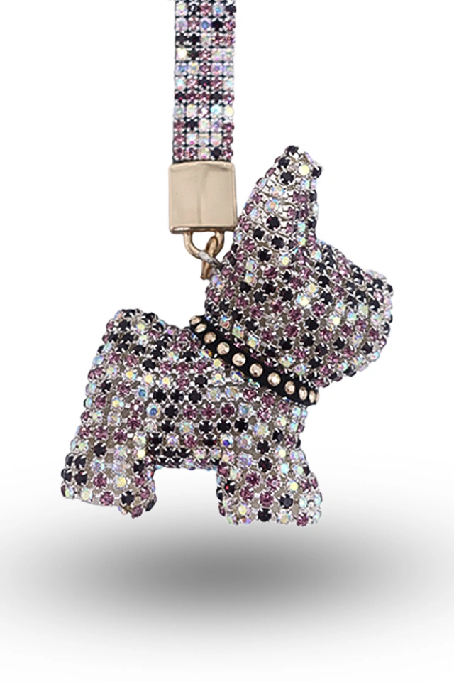 Breloc keychain cristale catel