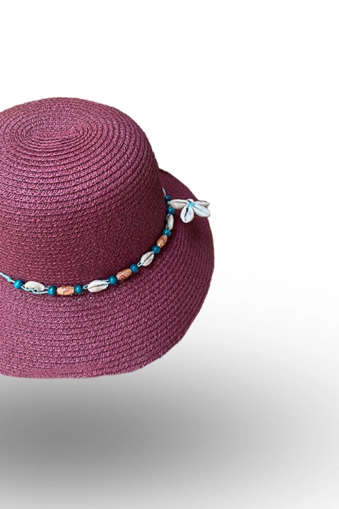 Pălărie paie accesorii Scoici_1