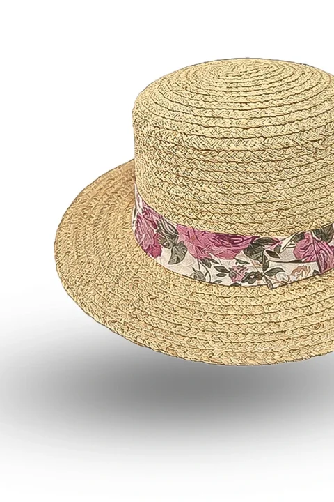 Palarie paie funda florala_1