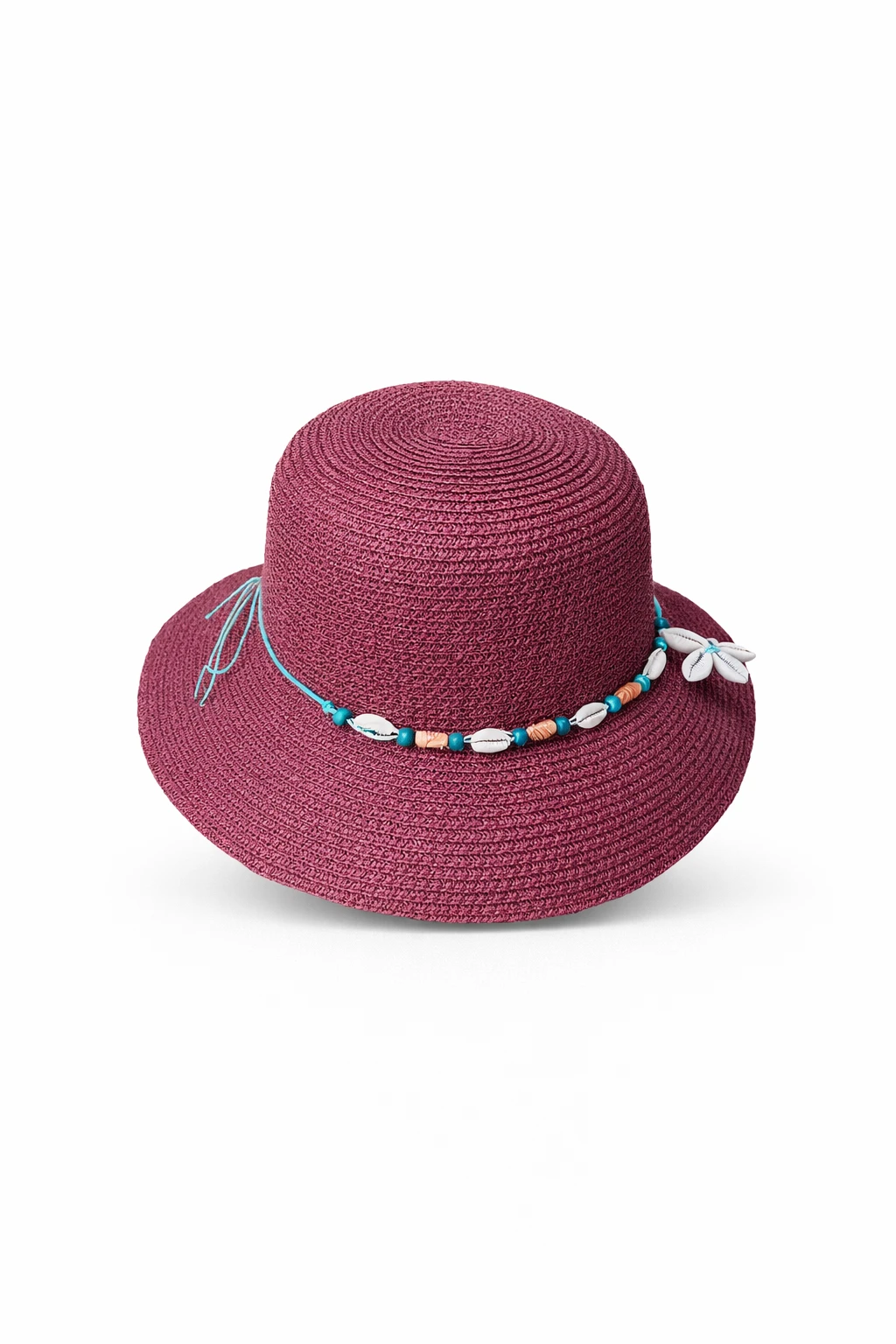 Pălărie paie accesorii Scoici