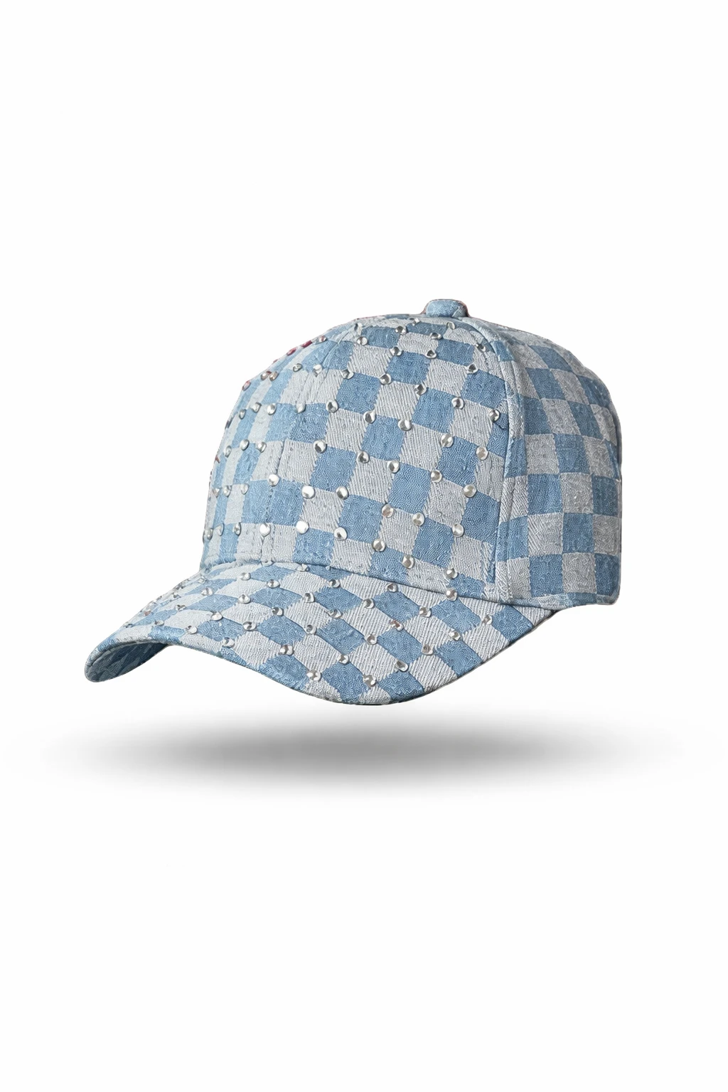 Sapca denim patratele